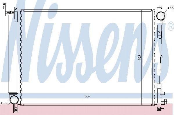 Радіатор охолодження NISSENS 61006 Chrysler Voyager 5072260AA, K5072260AA, 5072259AA