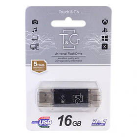 USB-накопичувач c Type C 2.0 флешка на 16Gb T&G 009 Star series Black