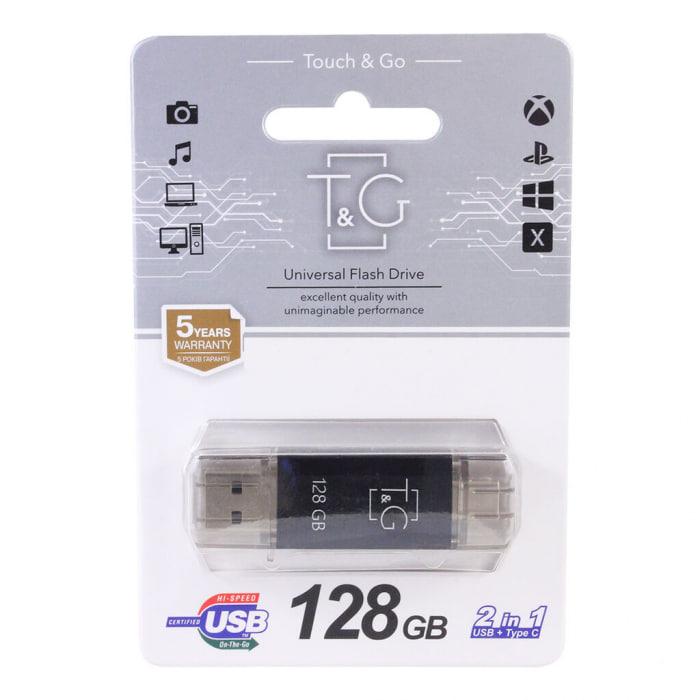 Флешнакопичувач Usb 128Gb T&G 009 Star series (Type C 2.0) Black