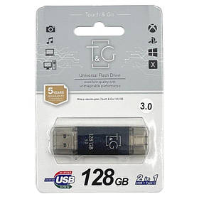 USB-накопичувач c Type C 3.0 флешка на 128Gb T&G 009 Star series Black