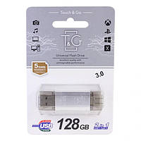 Флешнакопичувач Usb 128Gb T&G 009 Star series (Type C 3.0) Silver