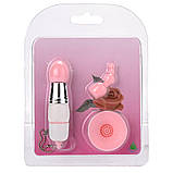 Мінівібратор для жінок 3 в 1, маленький вібратор для стимуляції клітора та грудей, жіночий мастурбатор, фото 8