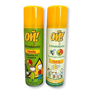 Аерозоль від комарів Ой! Комаріки Family150 мл