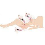 Мінівібратор для жінок 3 в 1, маленький вібратор для стимуляції клітора та грудей, жіночий мастурбатор, фото 6