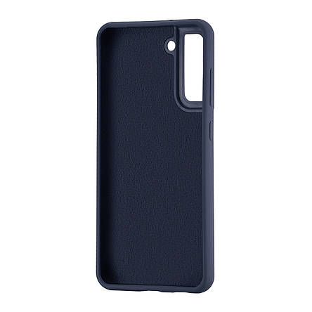 Чохол Silicone Case Samsung S21 FE (G990) Midnight Blue, фото 2
