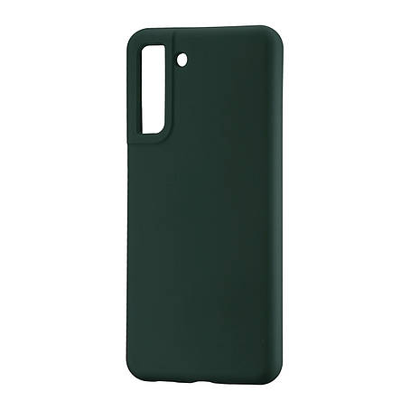 Чохол Silicone Case Samsung S21 FE (G990) Dark Green, фото 1
