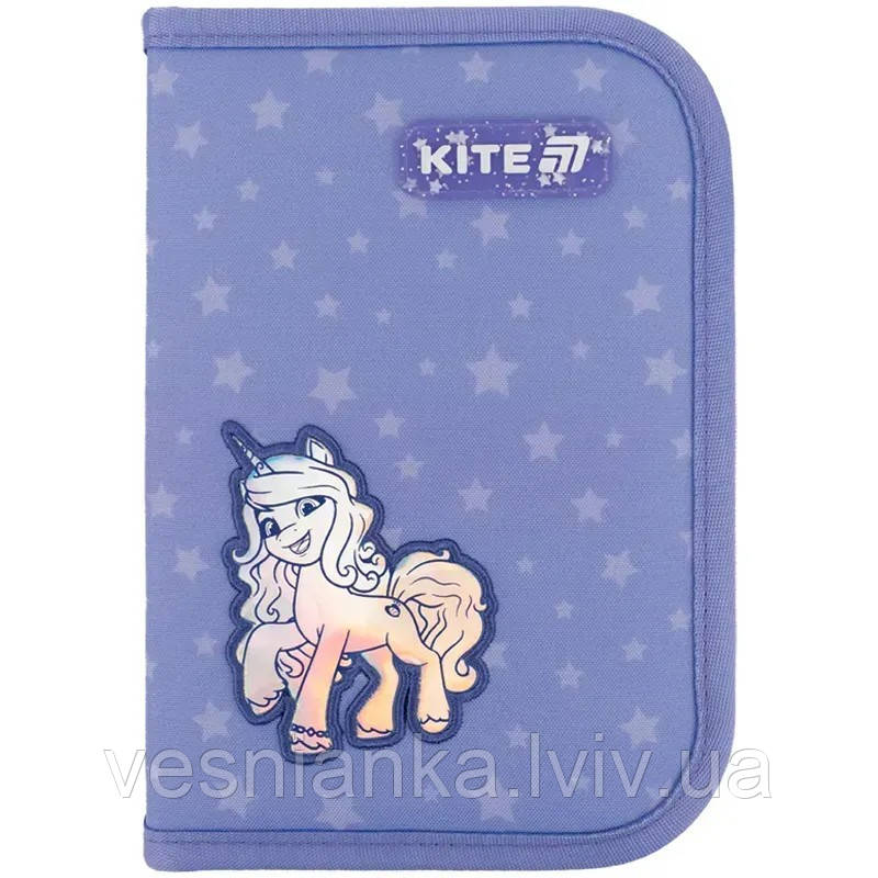 Шкільний пенал книжка 1 відділення, 2 відвороти "My Little Pony" LP25-622 Kite
