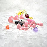 Мінівібратор для жінок 3 в 1, маленький вібратор для стимуляції клітора та грудей, жіночий мастурбатор, фото 4