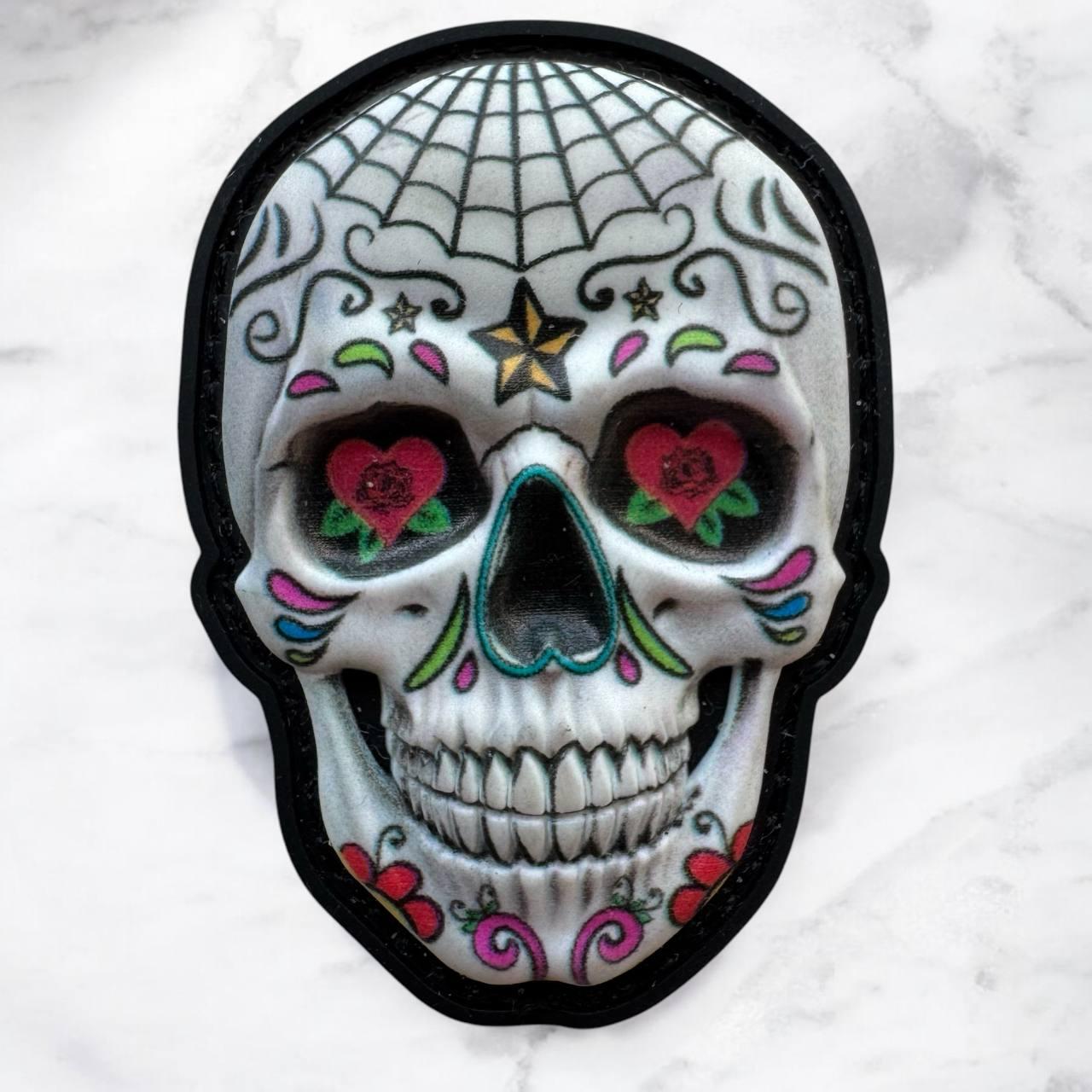 Шеврон мексиканський череп 3D ПВХ на липучці