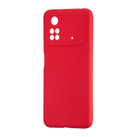 Чохол Silicone Case Xiaomi Poco M4 Pro 4G Red, фото 1