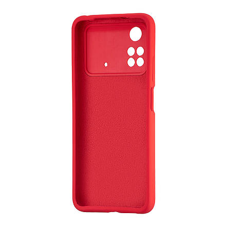 Чохол Silicone Case Xiaomi Poco M4 Pro 4G Red, фото 2