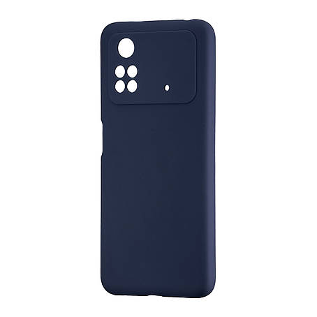 Чохол Silicone Case Xiaomi Poco M4 Pro 4G Midnight Blue, фото 1