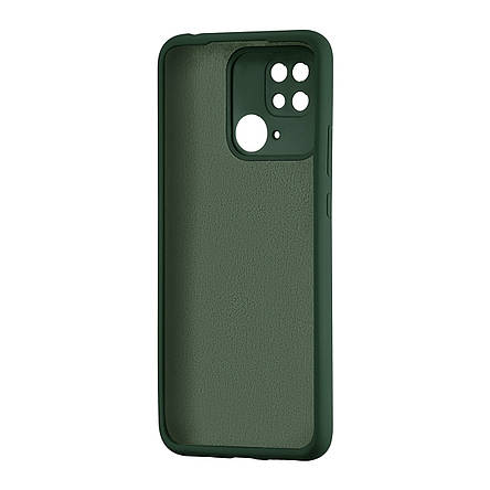 Чохол Silicone Case Xiaomi Redmi 10C Dark Green, фото 2