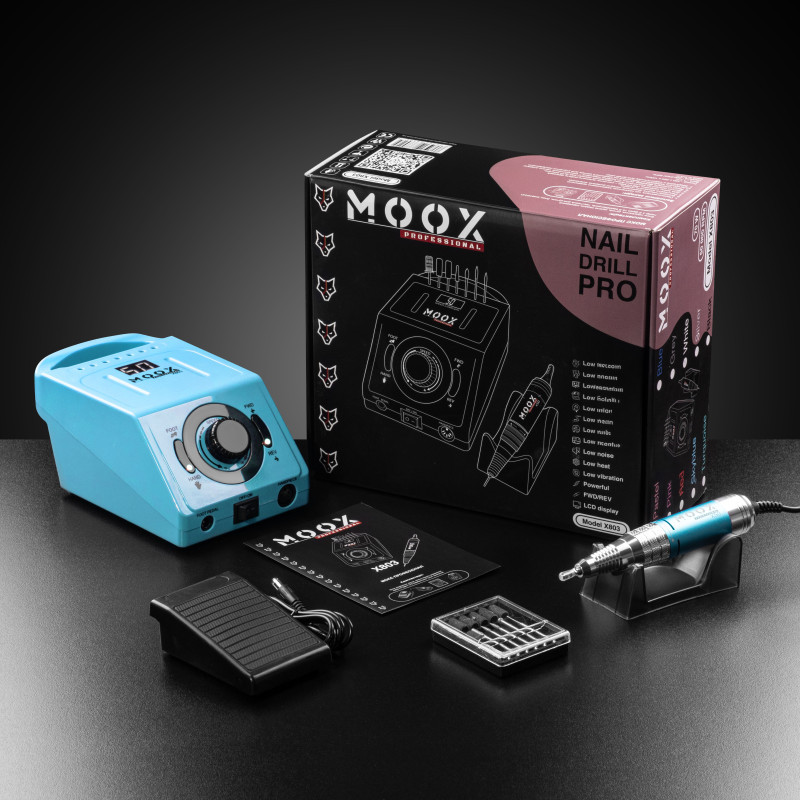 Фрезер для манікюру і педикюру MOOX X 803, 50 000 об/хв, 70W, Light blue, фото 1