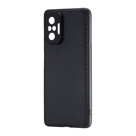 Чохол Carbon TPU Xiaomi Redmi Note 10 Pro 4G / Note 10 Pro Max 4G Black, фото 1