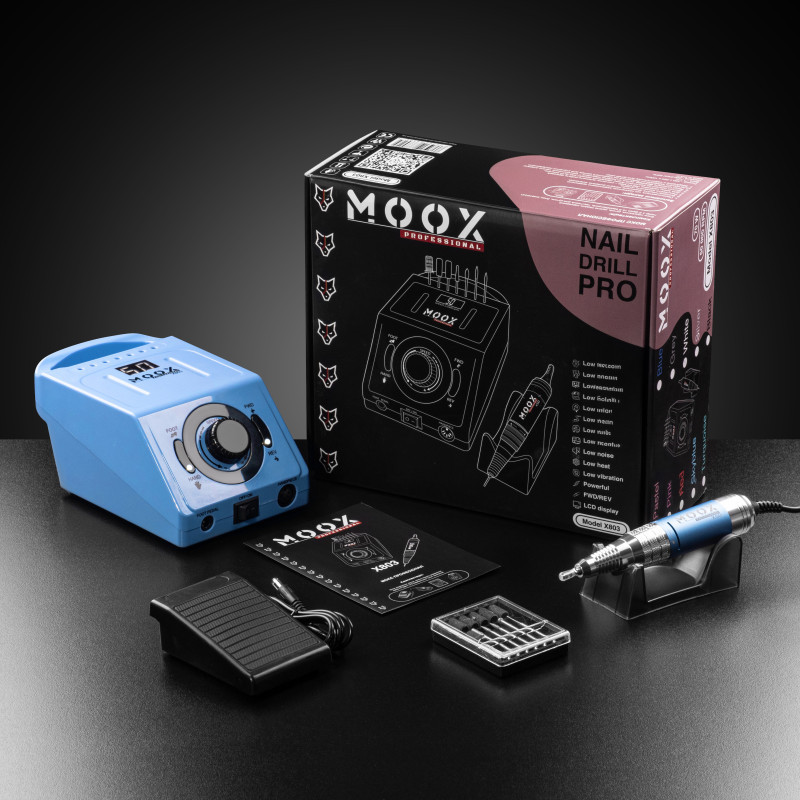 Фрезер для манікюру і педикюру MOOX X 803, 50 000 об/хв, 70W, Sky blue, фото 1