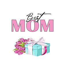 Наліпка на коробку-сюрприз - Best Mom