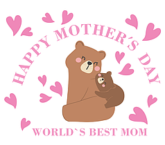 Наліпка на коробку-сюрприз - Happy Mother's day