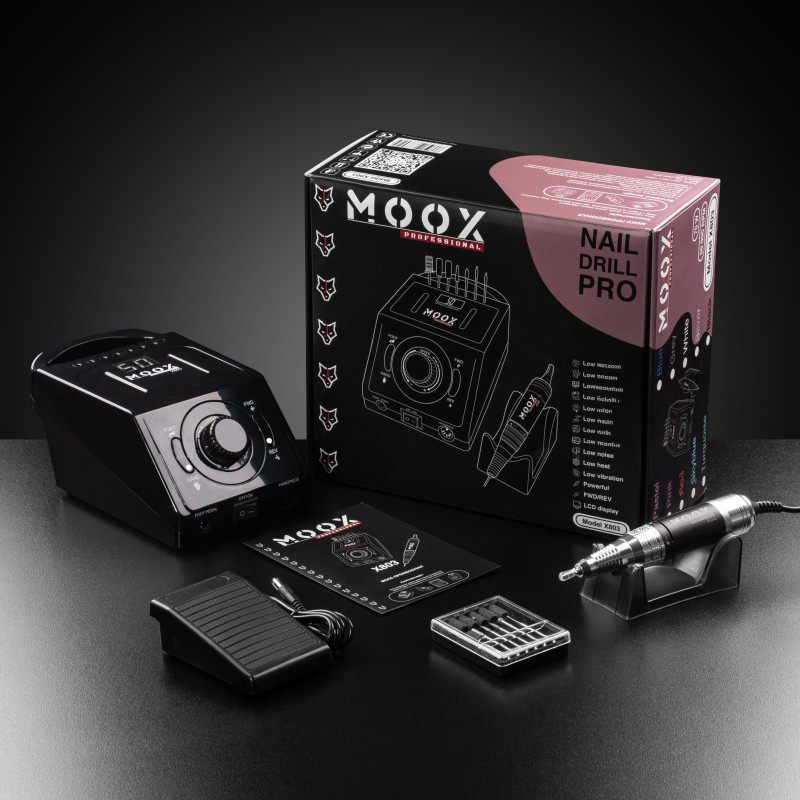 Фрезер для манікюру і педикюру MOOX X 803, 50 000 об/хв, 70W, Black, фото 1