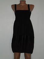 Сарафан, платье женское черное. р S (42) (Последний размер)