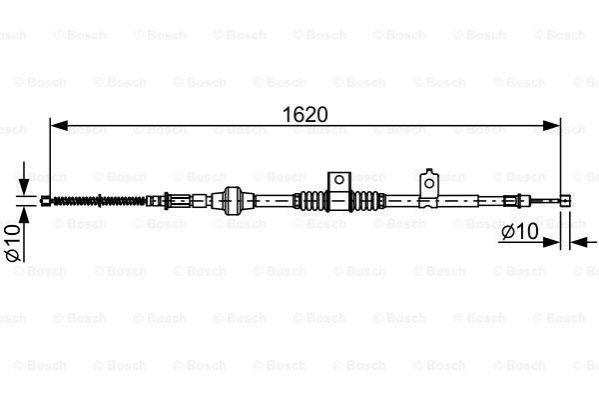 Трос ручного BOSCH 1987482521 Mitsubishi Lancer 4820A050