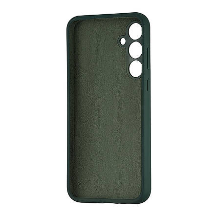 Чохол Silicone Case Samsung A35 (A356) Dark Green, фото 2