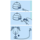 Дитячий розбризкувач води у формі ракети, фонтану, водяної завіси Kruzzel 24960, фото 8
