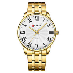 Curren 8422 Gold-White