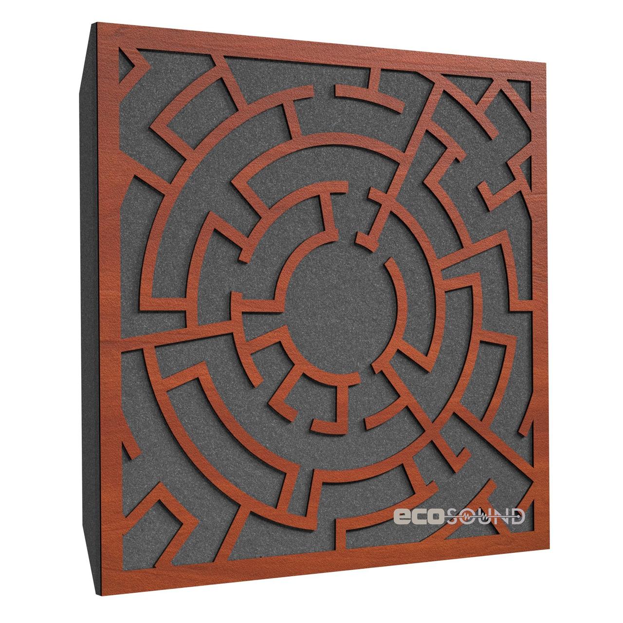 Акустична панель Ecosound Labyrinth Apple-Locarno 50 х 50 см 53 мм коричневий