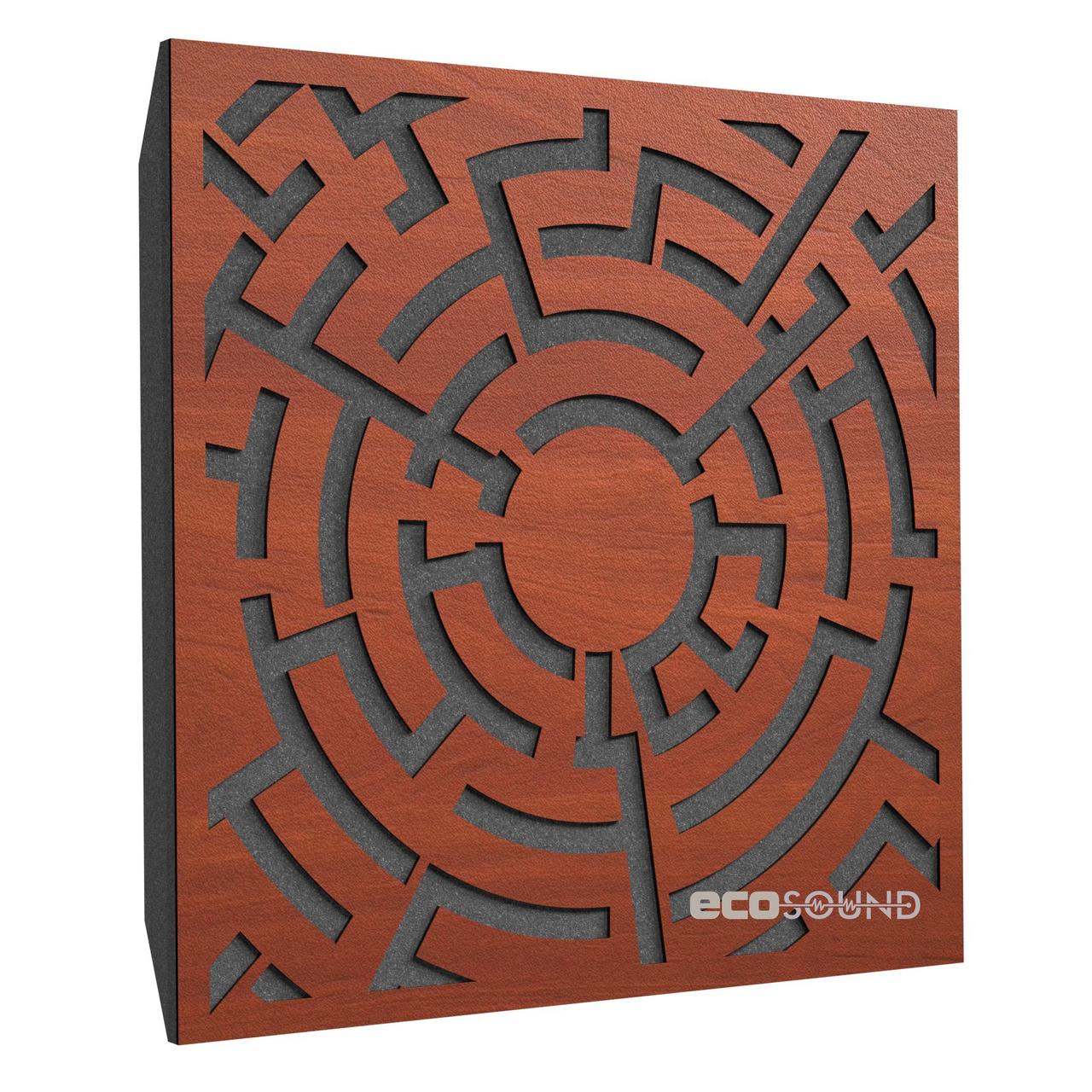 Акустична панель Ecosound Labyrinth-Full Apple-Locarno 50 х 50 см 53 мм коричневий