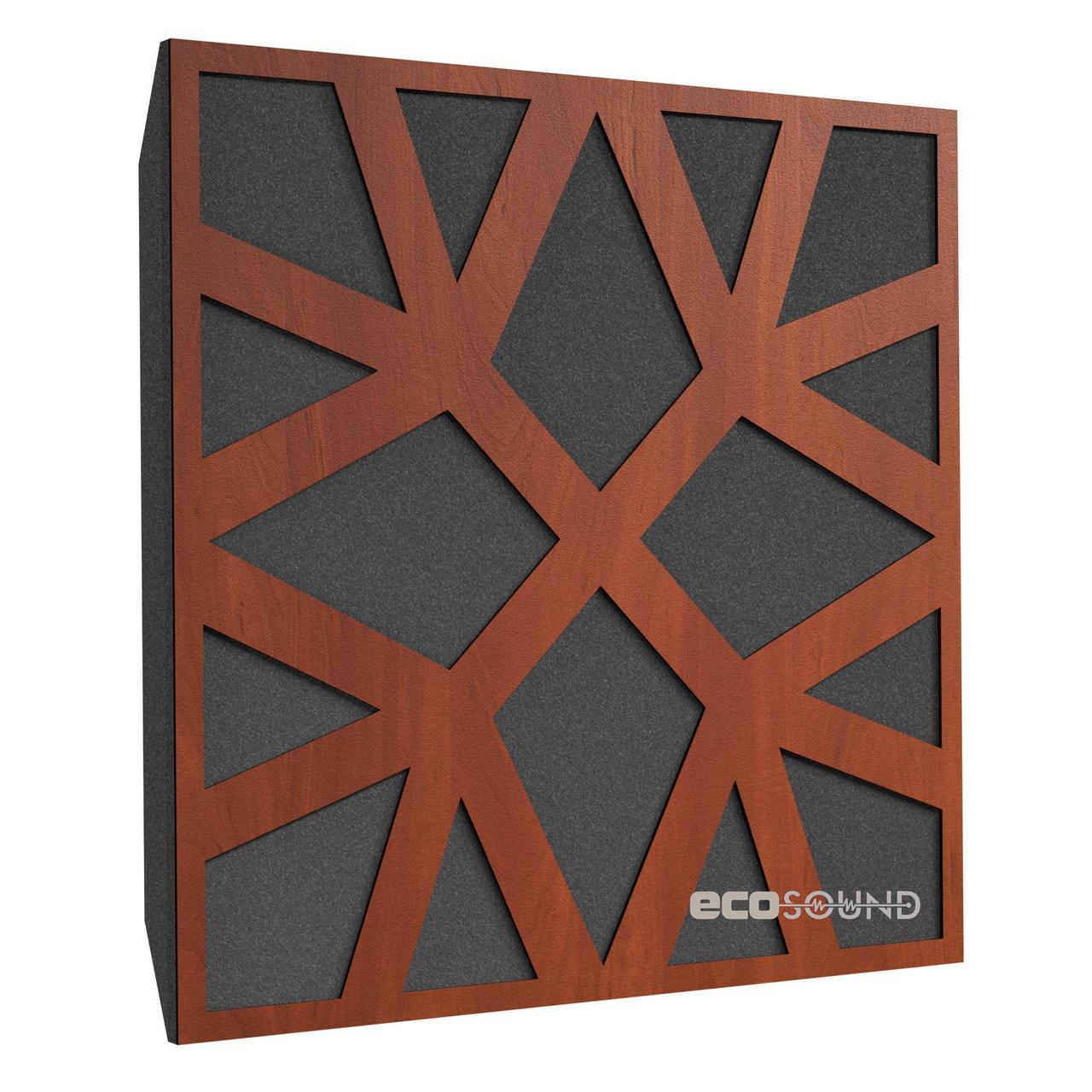 Акустична панель Ecosound Snowflake Apple-Locarno 50 х 50 см 53 мм коричневий