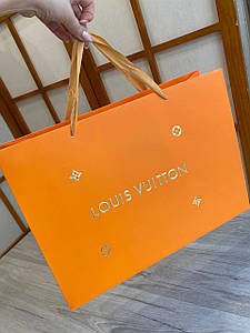 Подарунковий пакет Louis Vuitton жовтий, горизонт, мах