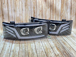 Фари передні LED Scania 4 Headlamp 90W ближнє дальнє світло ДХО (1 шт.)