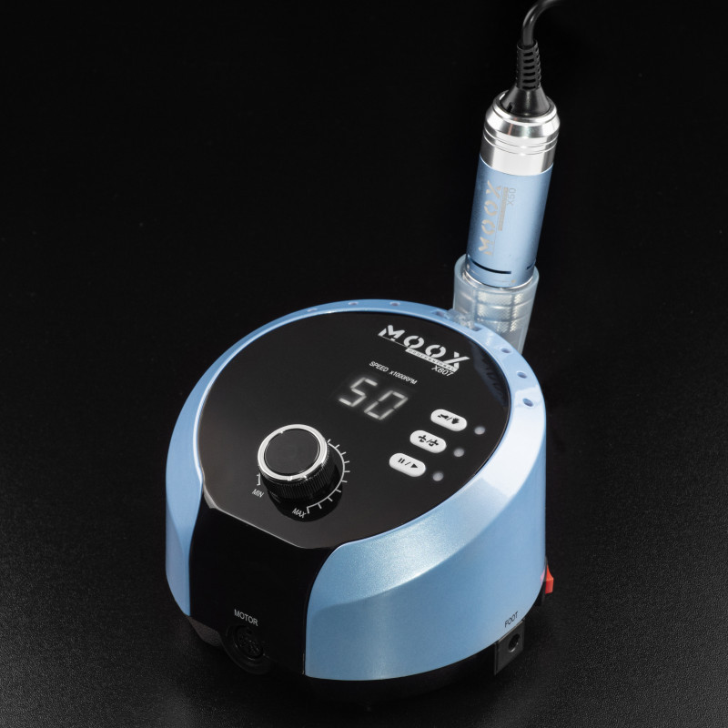 Фрезер для манікюру і педикюру MOOX X 807, 50 000 об/хв, 65 W, Blue, фото 1