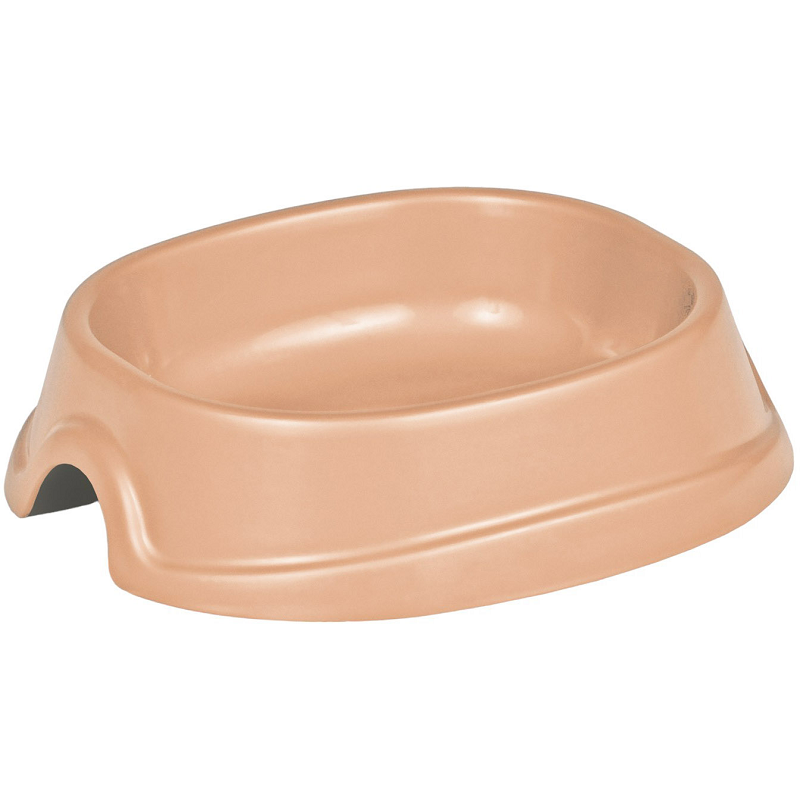 Миска для собак і котів No1 Модерн 300 мл рожево-бежева Природа, фото 1