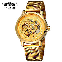 Forsining 8173 Gold-Gold Mesh