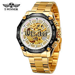 Forsining 8186 Gold-White Steel