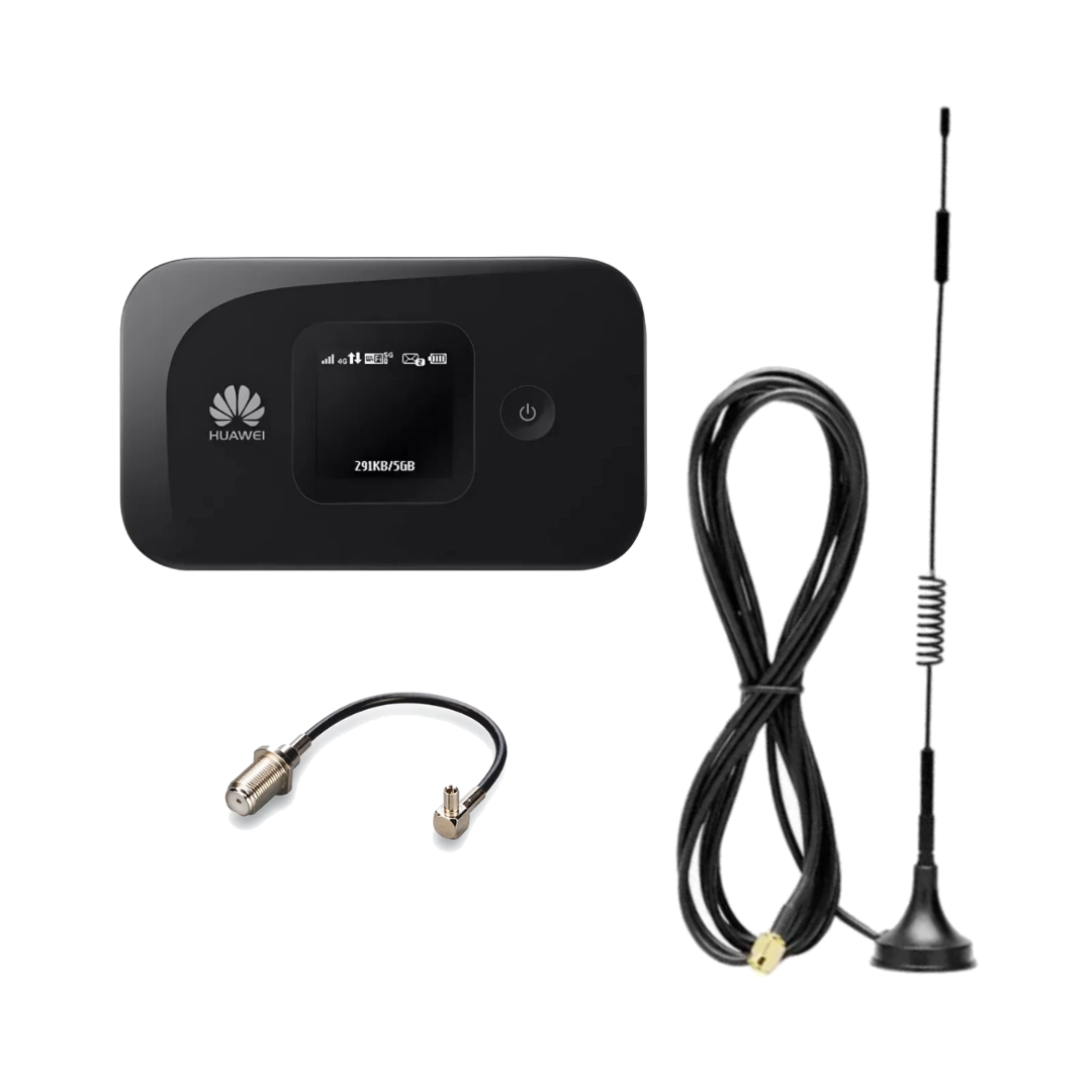 3G/4G автокомплект роутер Huawei E5577s-321 (АКБ 3000 mAh) + автомобільна антена 9 Дб, фото 1