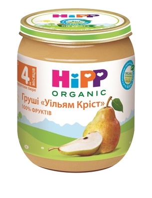 Пюре Фруктове 4262 HIPP Груші Вільям Кріст з 4 місяців, 125гр. (Хіпп)
