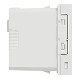 Зарядний пристрій Schneider Electric New Unica USB NU301618 1 модуль тип A+C  білий, фото 4