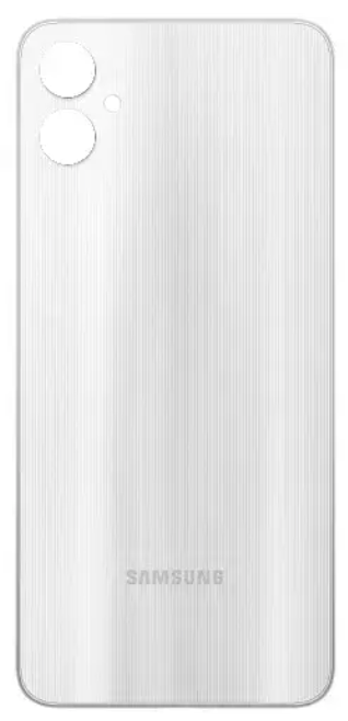 Задня Кришка для Samsung A055 Galaxy A05 срібляста, Silver, оригінал PRC + скло камери, фото 1
