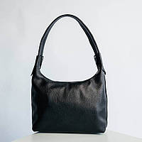 Чорна трендова жіноча шкіряна сумка для повсякденного використання, дамська сумка з натуральної шкіри