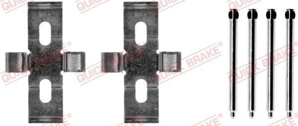 Монтажний набір дискових колодок 1091248 QUICK BRAKE QUICK BRAKE 1091248 Seat Ibiza, Cordoba