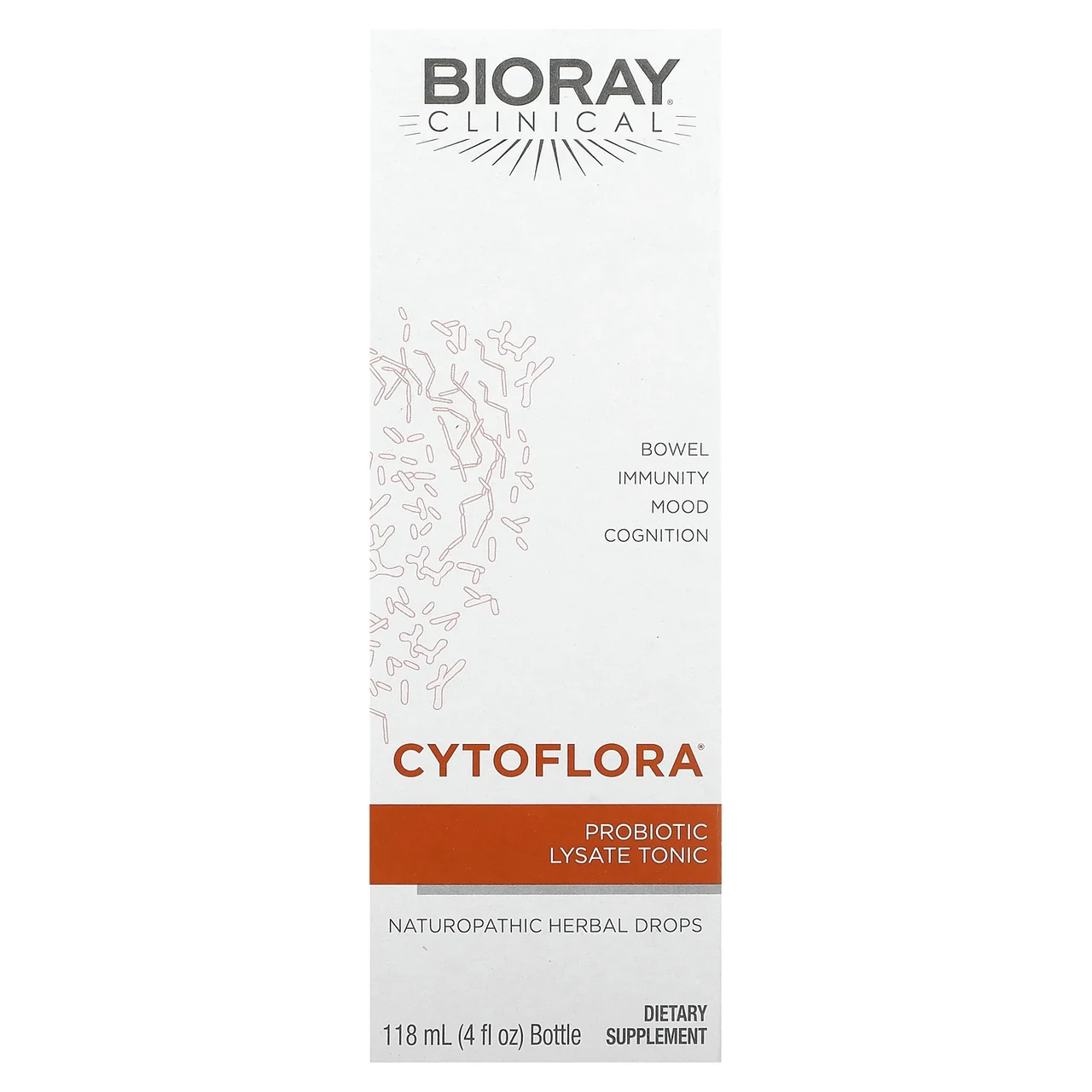 Bioray, CytoFlora, пробіотичний тонік для імунітету, 118 мл (4 Рідний. унції) BRY-00004, Київ, фото 1