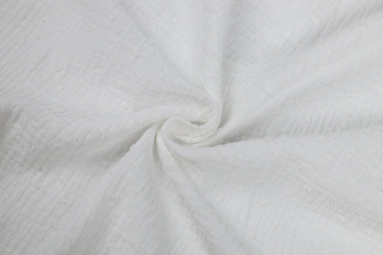 Муслін жатка МУШКИ Молочно-білий 135 см