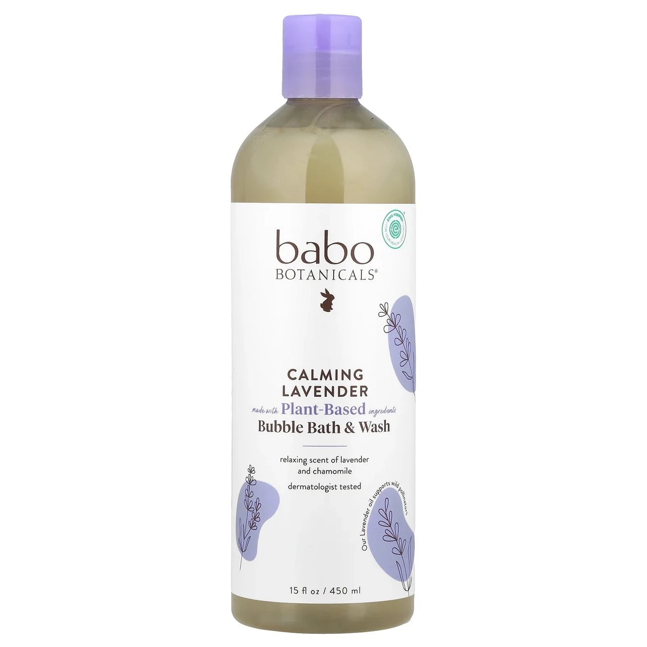 Babo Botanicals, що заспокоює шампунь, піна для ванн і мило, лаванда і таволга, 450 мл (15 жидк. унций), Київ, фото 1