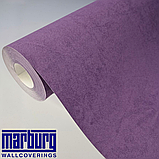 Шпалери вінілові 10 × 0.53 м 95007, однотонні сиреневі для спальні, вітальні, кухні, дитячої, фото 2
