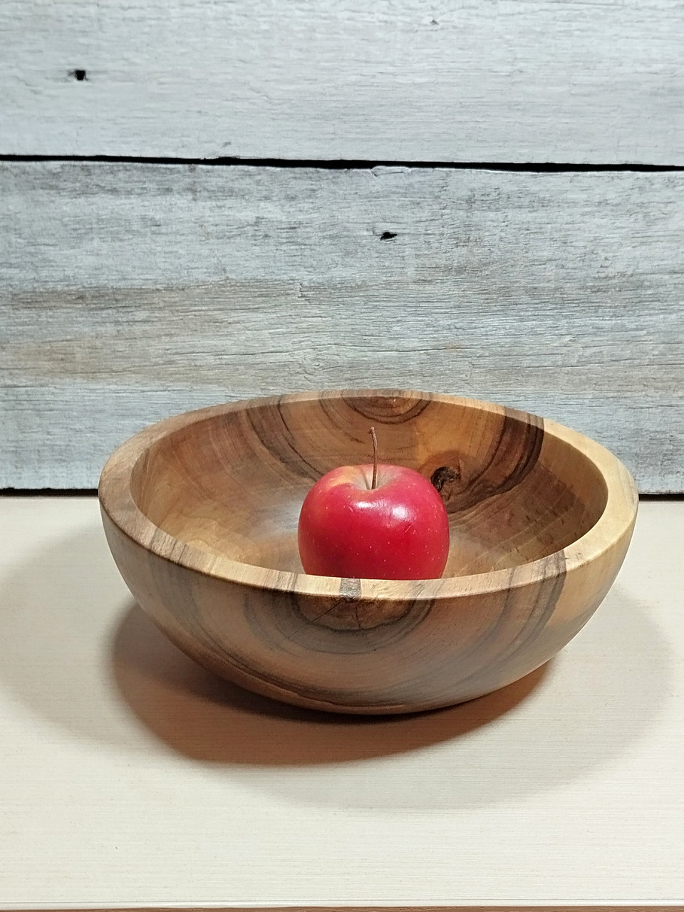 Салатник дерев'яний з горіха ручної роботи. Діаметр 24см., фото 1