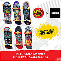 Фінгерборди Tech Deck Santa Cruz Skateboards x Godzilla Sk8Shop Bonus Pack - набір 6 шт, фото 4