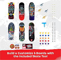 Фінгерборди Tech Deck Santa Cruz Skateboards x Godzilla Sk8Shop Bonus Pack - набір 6 шт, фото 3